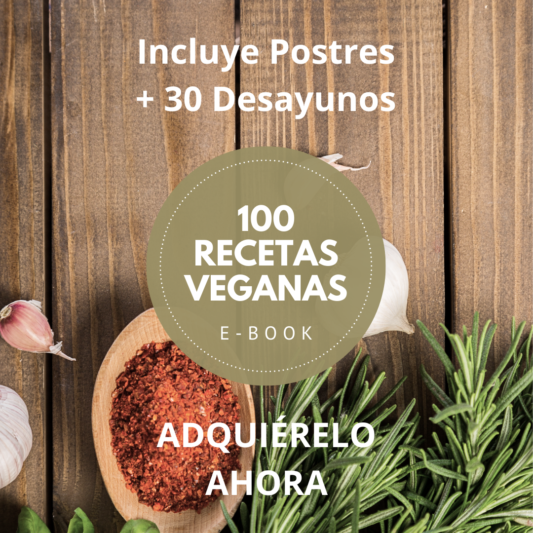 Post Cuadrado Facebook o Instagram 100 Recetas Veganas